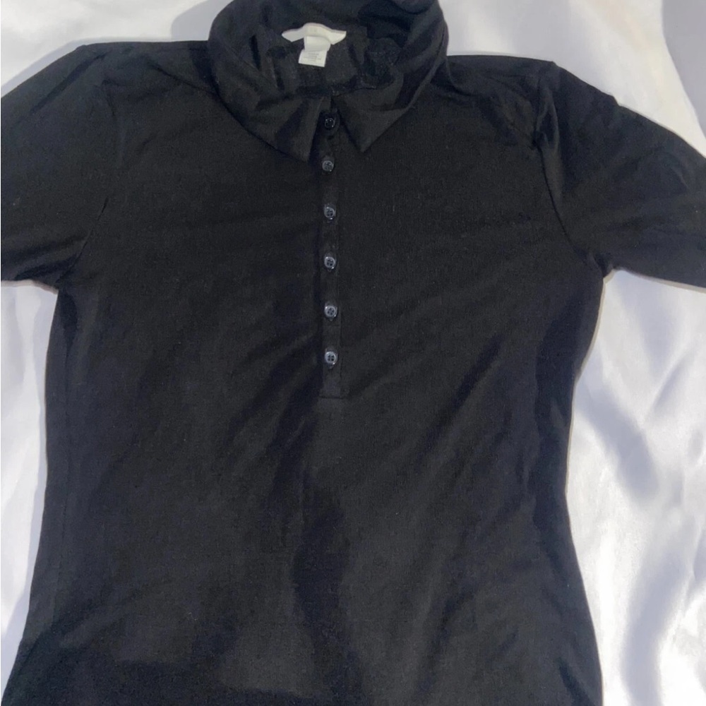 H&M Black Button Down Shirt